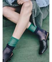 シアーレイヤード風ソックス