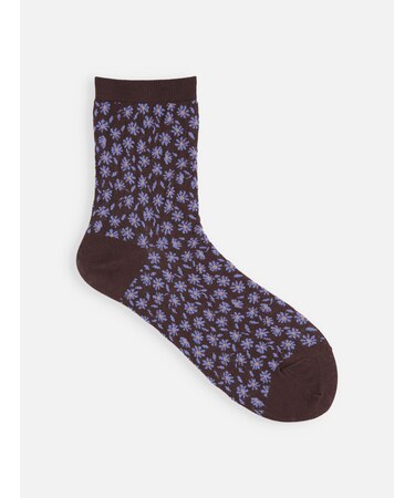 ガーゼ調マーガレットショートソックス