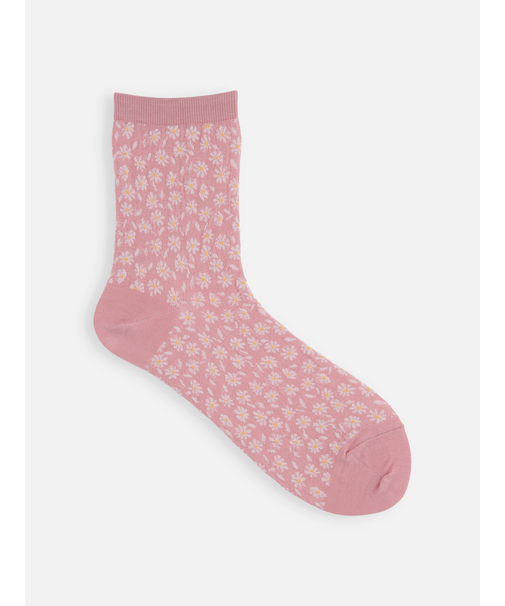 ガーゼ調マーガレットショートソックス