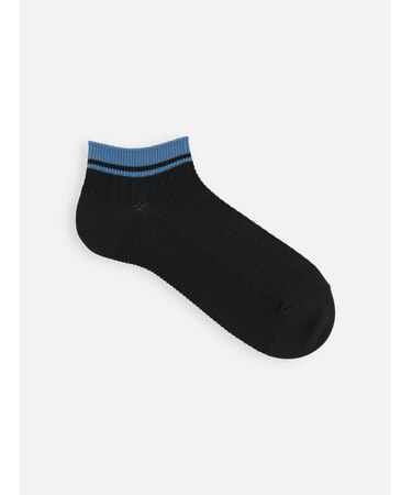 【Tabio MEN】DRYニット風ラインスニーカー丈ソックス