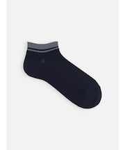【Tabio MEN】DRYニット風ラインスニーカー丈ソックス