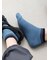 【Tabio MEN】DRYニット風ラインスニーカー丈ソックス