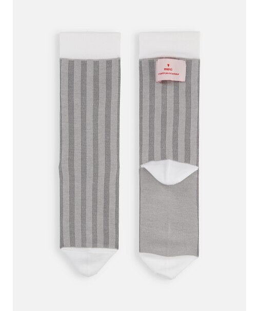 Merciタグ付ストライプソックス
