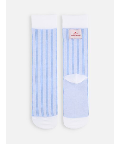 Merciタグ付ストライプソックス