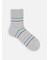 【Tabio MEN】ラメピンボーダーショートソックス