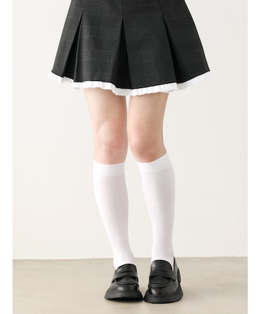 【やさしくフィット】ソフティナイロン無地ハイソックス