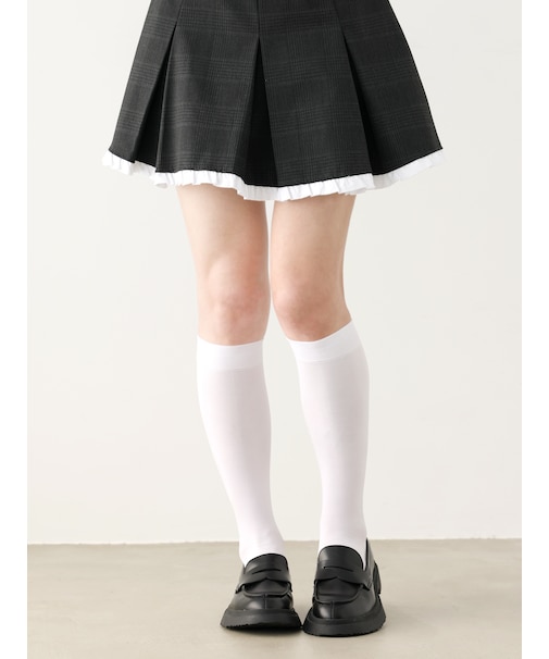 【やさしくフィット】ソフティナイロン無地ハイソックス