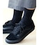 【Tabio MEN】綿麻ブロックショートソックス