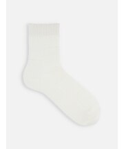 【Tabio MEN】綿麻ブロックショートソックス