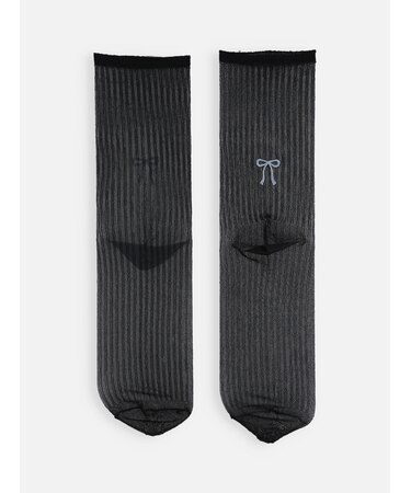 チュールりぼん刺繍ソックス