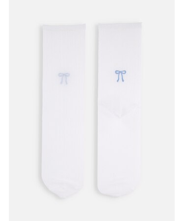 チュールりぼん刺繍ソックス