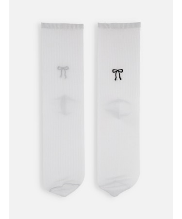 チュールりぼん刺繍ソックス