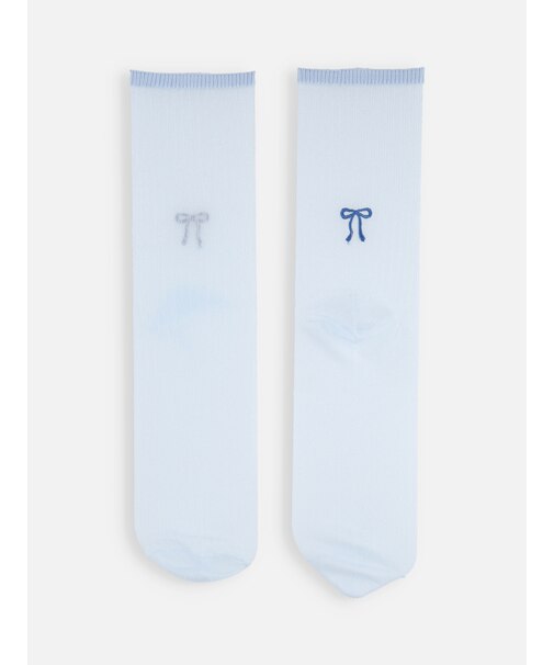 チュールりぼん刺繍ソックス