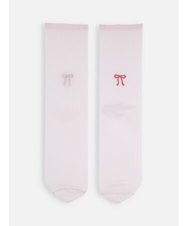 チュールりぼん刺繍ソックス