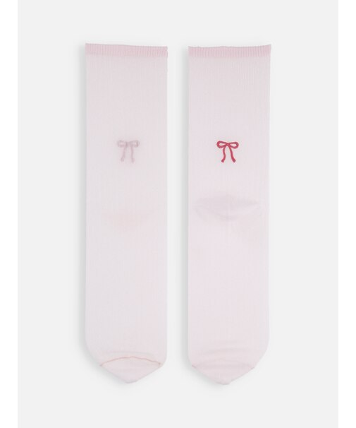 チュールりぼん刺繍ソックス