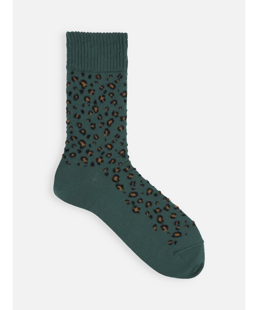 【Epyuk】モールレオパード柄ソックス