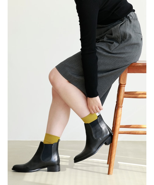 【消臭】デオセルナイロンベタショートソックス