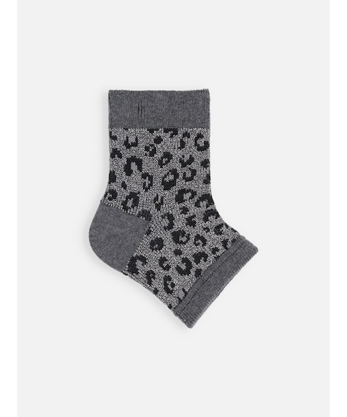 ラメジャカードヒョウ柄トレンカ