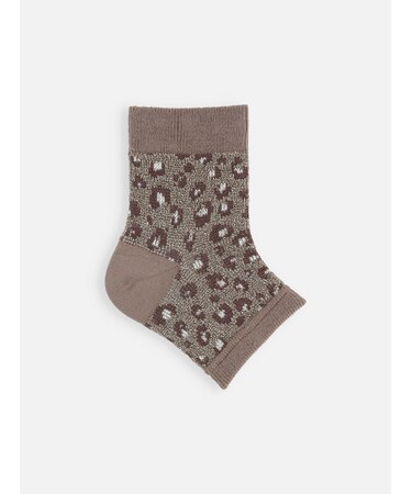 ラメジャカードヒョウ柄トレンカ