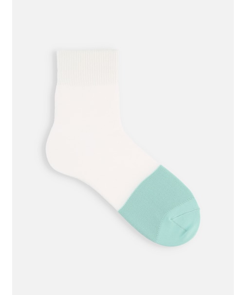 【Tabio MEN】つま先DRY綿麻カノコショートソックス
