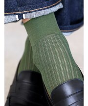 【Tabio MEN】リンクスタックメッシュショートソックス