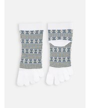 【Tabio MEN】ジャカード柄5本指ショートソックス