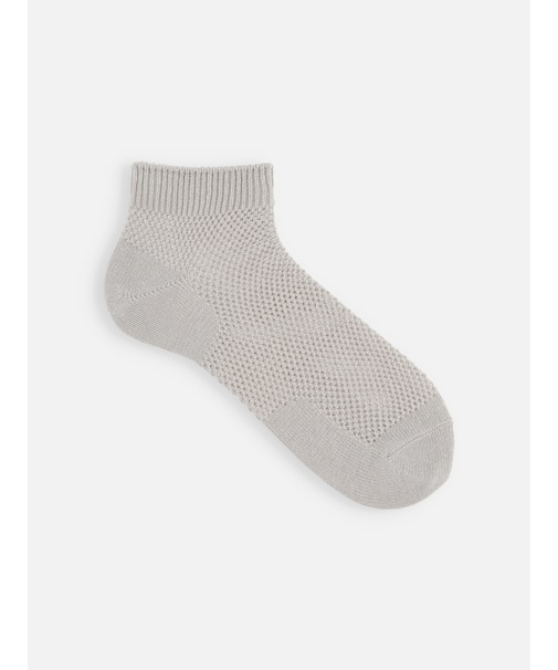 【Tabio MEN】綿麻メッシュスニーカー丈ソックス