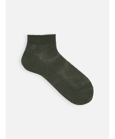 【Tabio MEN】綿麻メッシュスニーカー丈ソックス