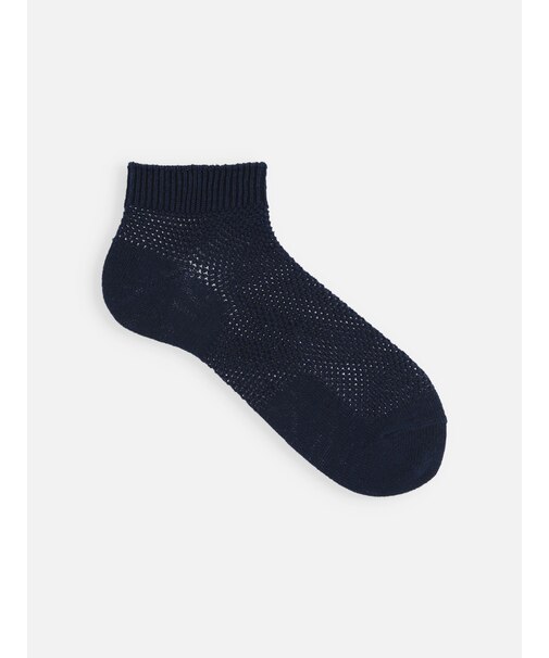 【Tabio MEN】綿麻メッシュスニーカー丈ソックス