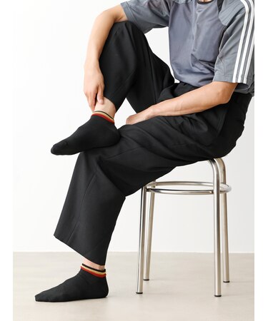 【Tabio MEN】サッカー応援 ミサンガスニーカー丈ソックス