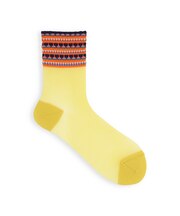 カラフル履き口ピコメッシュショートソックス