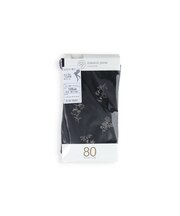 【キッズ】80デニールフラワー柄タイツ / 95-115cm