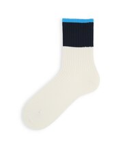 【Tabio MEN】コントラストリブソックス