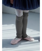 【キッズ】80デニールうさぎ花柄タイツ ／ 110-130cm
