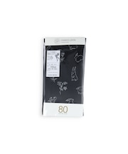 【ジュニアサイズ】80デニールうさぎ花柄タイツ ／ 140-160cm