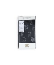 【キッズ】80デニールうさぎ花柄タイツ ／ 95‐115cm