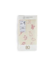 【キッズ】80デニールうさぎ花柄タイツ ／ 95‐115cm