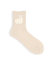 【おおきめサイズ】WEB限定 もふもふ動物ショートソックス / 24.5-26.5cm