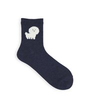 【おおきめサイズ】WEB限定 もふもふ動物ショートソックス ／ 24.5-26.5cm