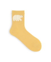 【おおきめサイズ】WEB限定 もふもふ動物ショートソックス / 24.5-26.5cm
