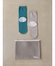 【履くだけながらケア】WEB限定 かかとうるおうコットンブレンドソックス 洗濯ネット付2足セット