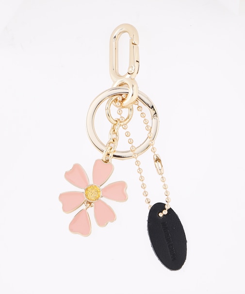 PINK DAISY KEYRING
