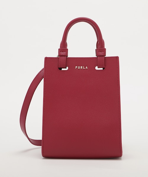 FURLA バーガンディ(赤) ハンドバッグ 取り外し可能ストラップ付き DEVA MINI VERTICAL TOTE｜フルラのアウトレット通販｜三井