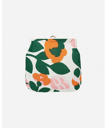 Pieni Green Green Iso Kukkaro がま口ポーチ