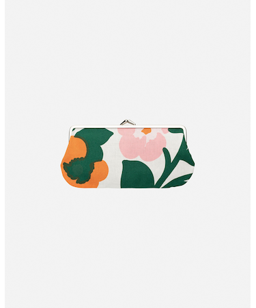 Pieni Green Green Silmalasikukkaro がま口ポーチ
