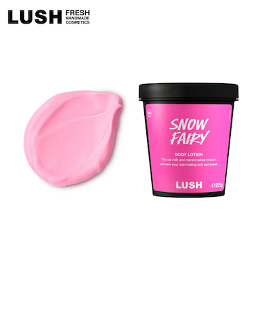 LUSH スノーフェアリー ボディローション クリスマス 限定 2025 オーツミルク ボディケア 人気 かわいい ヴィーガン コスメ ラッシュ 公式