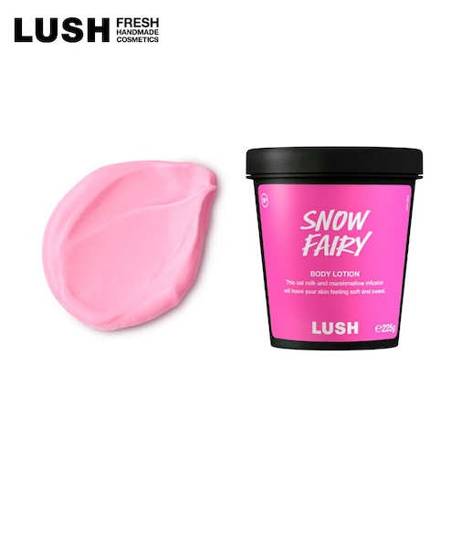 LUSH スノーフェアリー ボディローション クリスマス 限定 2025 オーツミルク ボディケア 人気 かわいい ヴィーガン コスメ ラッシュ 公式