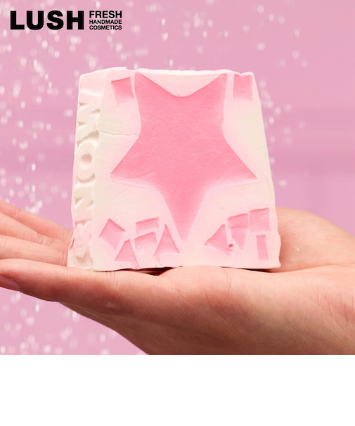 LUSH スノーフェアリー ソープ クリスマス 限定 2025 ローズ アロエベラ 固形石鹸 人気 かわいい ヴィーガン コスメ ラッシュ 公式