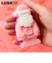 LUSH マジカルサンタ クリスマス 限定 2025 バスボム 入浴剤 プチギフト プレゼント シトラス 人気 かわいい サンタクロース ヴィーガン コスメ ラッシュ 公式