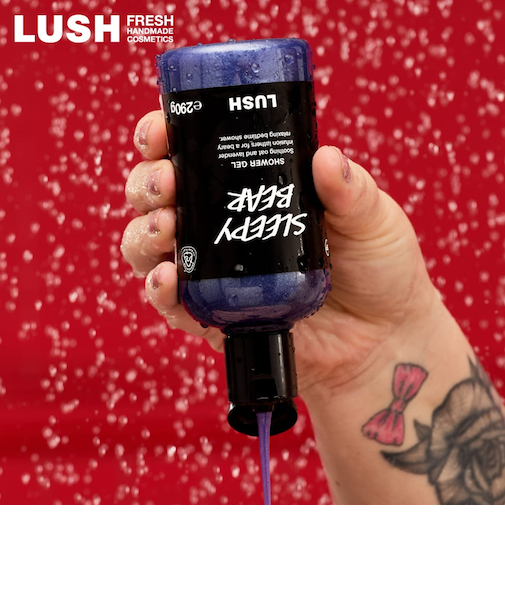 LUSH スリーピーベア シャワージェル  クリスマス 限定 2025 ボディソープ ラベンダー カモミール 人気 かわいい ヴィーガン コスメ ラッシュ 公式